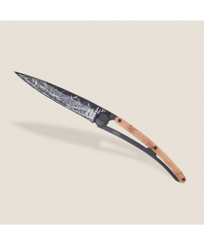 Kapesní nůž Deejo 1GB176 Tattoo Black 37g juniper wood Mountain