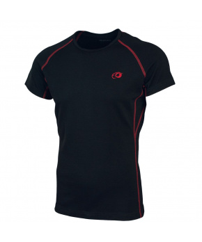 Duras Jana dámské triko merino krátký rukáv černá/(rudý šev) Duras Jana dámské triko merino krátký rukáv černá/(rudý šev)