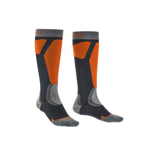 Bridgedale Ski Easy On gunmetal/orange/037