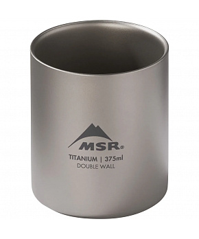 MSR Titan Cup Double Wall Mug 375 ml – lehký titanový termohrnek MSR Titan Cup Double Wall Mug 375 ml – lehký titanový termohrnek