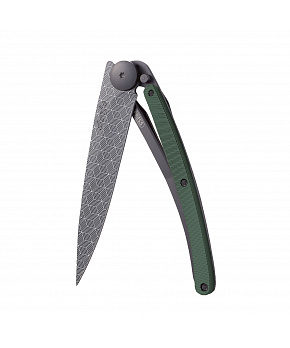 Kapesní nůž Deejo 1GM035 Tattoo Aluminium 37g aluminium khaki Perspective Kapesní nůž Deejo 1GM035 Tattoo Aluminium 37g aluminium khaki Perspective