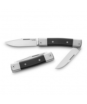 Kapesní dvoučepelový nůž LionSteel bestMAN BM13 EB čepel ocel M390,rukojeť ebenové dřevo Kapesní dvoučepelový nůž LionSteel bestMAN BM13 EB čepel ocel M390,rukojeť ebenové dřevo