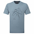Montane ABSTRACT MOUNTAIN T-SHIRT-STONE BLUE-M pánské triko šedomodré
