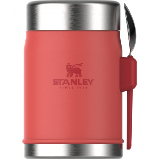 STANLEY Termoska jídelní 400 ml se lžící/vidličkou Hot Coral