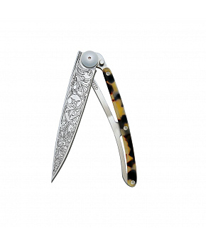 Kapesní nůž Deejo 9CC201 Tattoo 27g dark turtle Art Nouveau