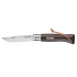 Nůž Opinel VRN°08 Inox Dark Brown + kožený provázek