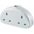 Go Travel adaptér UK/Evropa Duo s USB typ E/F