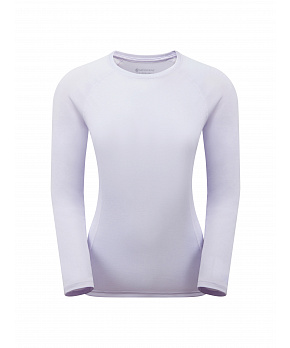 Montane FEM DART LONG SLEEVE T-SHIRT-LILAC HAZE-UK12/M dámské triko dlouhý ruk. šedofialové