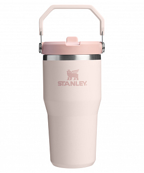 STANLEY Termoláhev s integrovanou slámkou The IceFlow™ Flip Straw 2.0 Tumbler 600 ml/20oz Rose Quartz