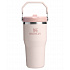 STANLEY Termoláhev s integrovanou slámkou The IceFlow™ Flip Straw 2.0 Tumbler 600 ml/20oz Rose Quartz