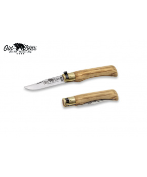 Kapesní nůž Antonini OldBear 9306/17_LU uhlíková čepel,rukojeť olivové dřevo