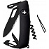 Swiza kapesní nůž SH03TR Allblack Single Hand Black Wavy Edge