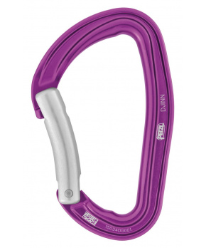 Petzl DJINN karabina fialová - prohlý zámek Petzl DJINN karabina fialová - prohlý zámek