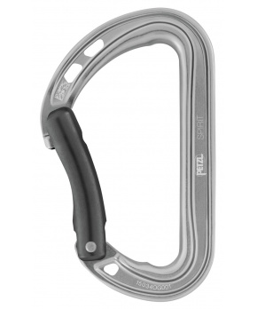 Petzl SPIRIT BENT šedá karabina - prohlý zámek
