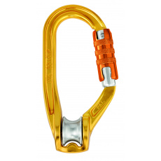 Petzl ROLLCLIP A TRIACT LOCK kladka s karabinou s automat.pojistkou