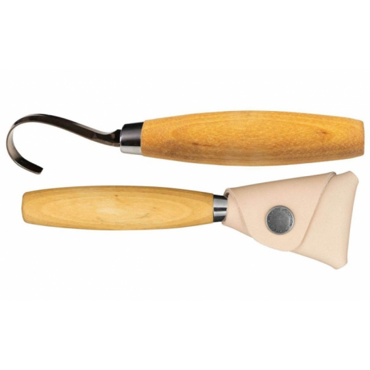 Morakniv Hook Knife 164 (S) Left + Leather Sheath řezbářský nůž
