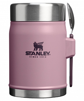 STANLEY Termoska jídelní se lžící/vidličkou The Legendary Classic Food Jar 400 ml/14oz Purple Smoke