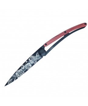 Kapesní nůž Deejo 1GB137 Tattoo Black 37g coralwood Roses Kapesní nůž Deejo 1GB137 Tattoo Black 37g coralwood Roses