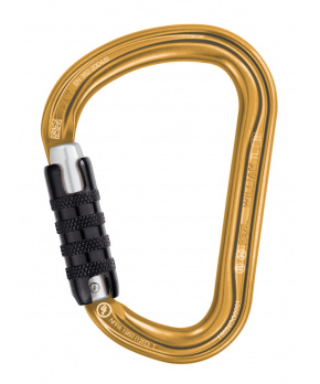 Petzl WILLIAM TRIACT LOCK karabina s automat.pojistkou ZLATÁ