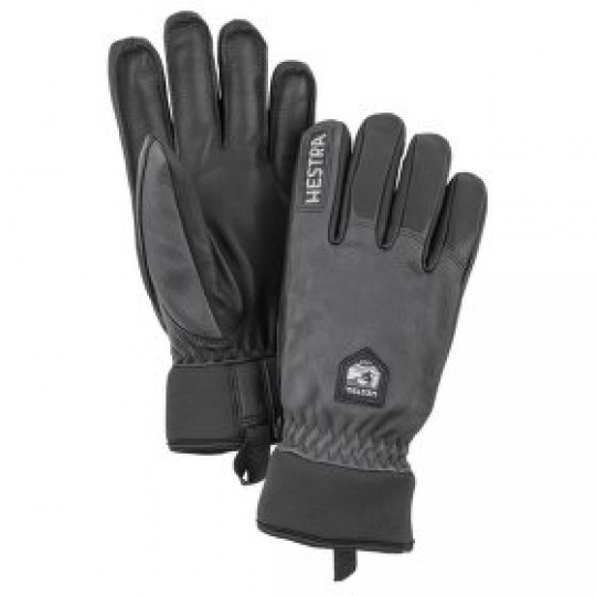 Rukavice Hestra Army Leather Wool Terry Grey/Svart