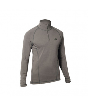 Duras David pánské zimní triko merino béžové, se stojáčkem a zipem Duras David pánské zimní triko merino béžové, se stojáčkem a zipem