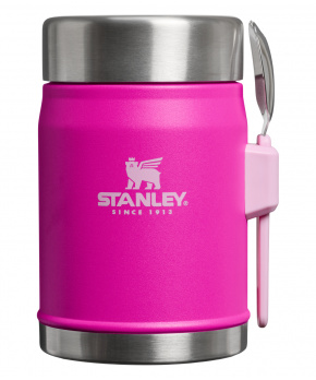 STANLEY Termoska jídelní se lžící/vidličkou The Legendary Classic Food Jar 400 ml/14oz Violet Blossom