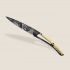 Kapesní nůž Deejo 1GM021 GOLD Tattoo Black 37g 23kt yellow gold Good Luck