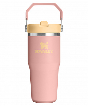 STANLEY Termoláhev s integrovanou slámkou The IceFlow™ Flip Straw 2.0 Tumbler 410 ml/20oz Peach Rose