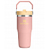 STANLEY Termoláhev s integrovanou slámkou The IceFlow™ Flip Straw 2.0 Tumbler 410 ml/20oz Peach Rose
