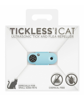 Tickless ultrazvukový odpuzovač klíšťat Mini Cat light blue