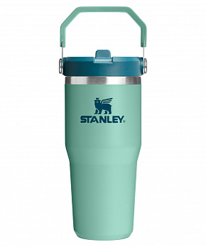STANLEY Termoláhev s integrovanou slámkou The IceFlow™ Flip Straw 2.0 Tumbler 410 ml/20oz Spring Green