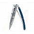 Kapesní nůž Deejo 1AMTDF002 Tattoo Mirror 37g blue aluminium Tour de France Bunch limitovaná edice