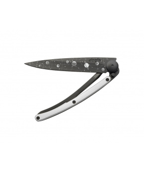 Kapesní nůž Deejo 9GM022 GOLD Tattoo Black 27g 9kt white gold Astro