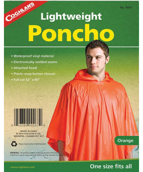 Coghlan´s pončo oranžové Lightweight Poncho