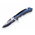 Joker záchranářský nůž SAO Aluminium Handle Blue 85 mm s pouzdre