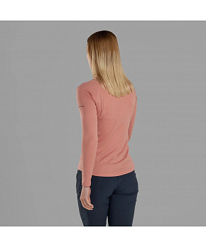 Montane Dámské tričko s dlouhým rukávem Montane Womens Dart Zip Neck barva Pink Clay velikost UK10/S