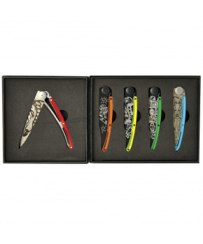 Sada kapesních nožů Deejo DEE037 Tattoo Street 5 x 37g Sada kapesních nožů Deejo DEE037 Tattoo Street 5 x 37g