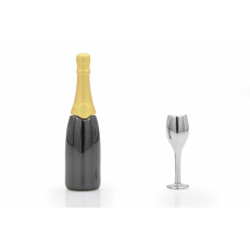 MTM set 2 odznaků Champagne & sklenka MTM set 2 odznaků Champagne & sklenka