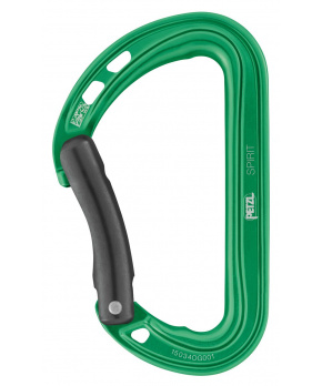 Petzl SPIRIT BENT zelená karabina - prohlý zámek Petzl SPIRIT BENT zelená karabina - prohlý zámek