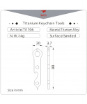 Titanová multifunkční klíčenka Keith Keychain Tools 14g Ti1706