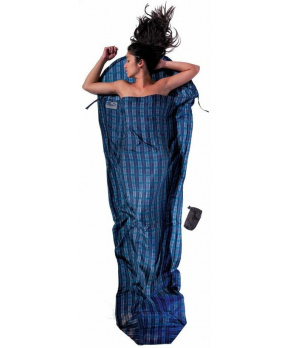 Cocoon spacáková přikrývka mumie checked hedvábí