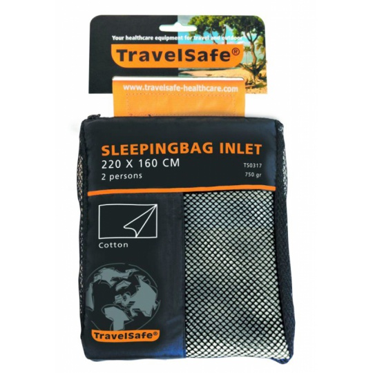 TravelSafe vložka do spacáku Cotton Envelope 2 beige