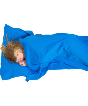 Spacák/Vložka do Spacáku Lifeventure Cotton Sleeping Bag Liner Blue Rectangular