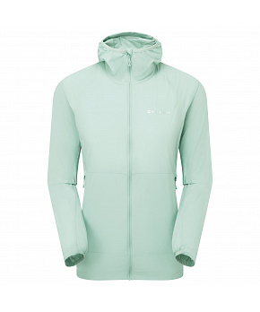 Montane FEM FEATHERLITE HOODIE-SEA MIST-UK12/M dámská bunda mentolová