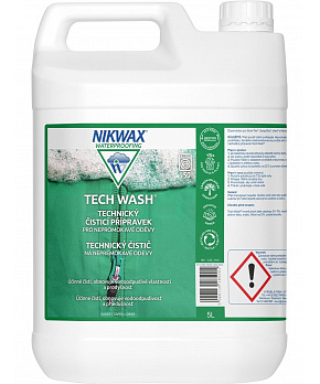 Prací prostředek Nikwax TECH WASH 5000 ml. Prací prostředek Nikwax TECH WASH 5000 ml.
