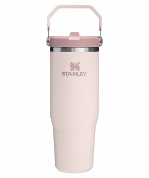 STANLEY Termoláhev s integrovanou slámkou The IceFlow™ Flip Straw 2.0 Tumbler 890 ml/30oz Rose Quartz