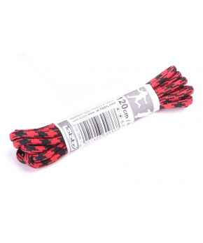 Tkaničky kulaté Tobby 0242-86 black-red