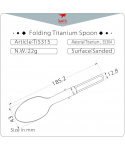 Titanová lžíce Keith Folding Spoon