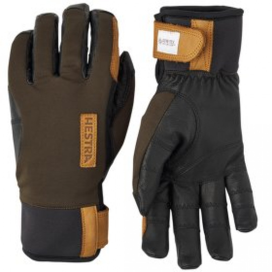 Rukavice Hestra Ergo Grip Active Wool Terry - 5 finger Dark forest / Black