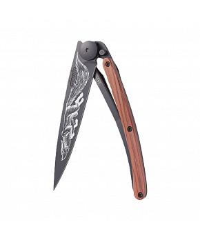 Kapesní nůž Deejo 1GB153 Tattoo Black 37g coralwood Fox